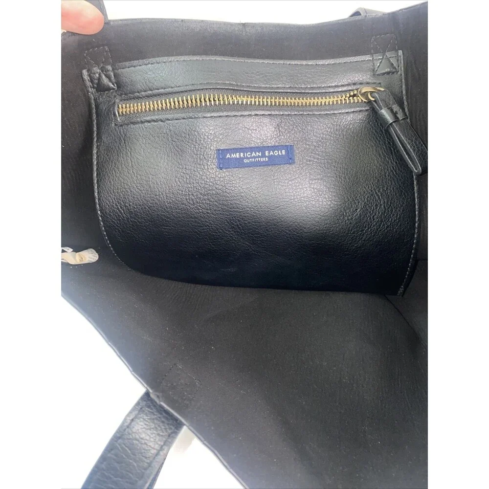 American Eagle Studed Rhine genuine soft Imitation leather tote Bag 16x15